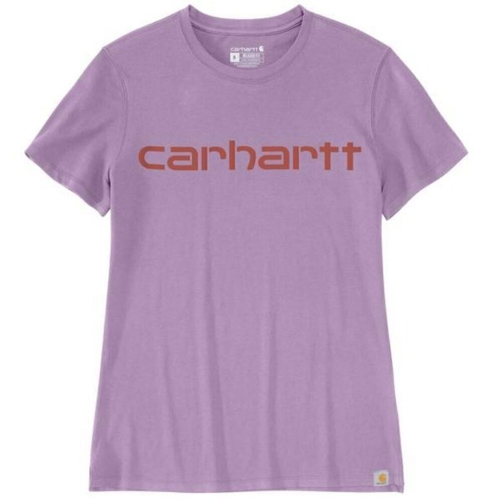 Carhartt Women's Relaxed Fit Lightweight Short-Sleeve Logo Graphic T-Shirt Lupin